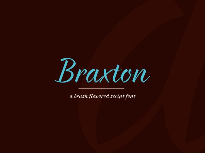 Braxton Calligraphy Font