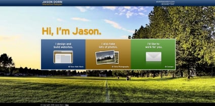 showcase of websites with big backgrounds