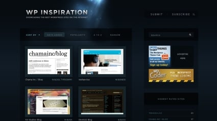 Websites with Lighting Effects