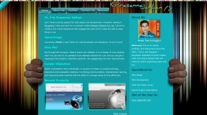 Websites with Lighting Effects
