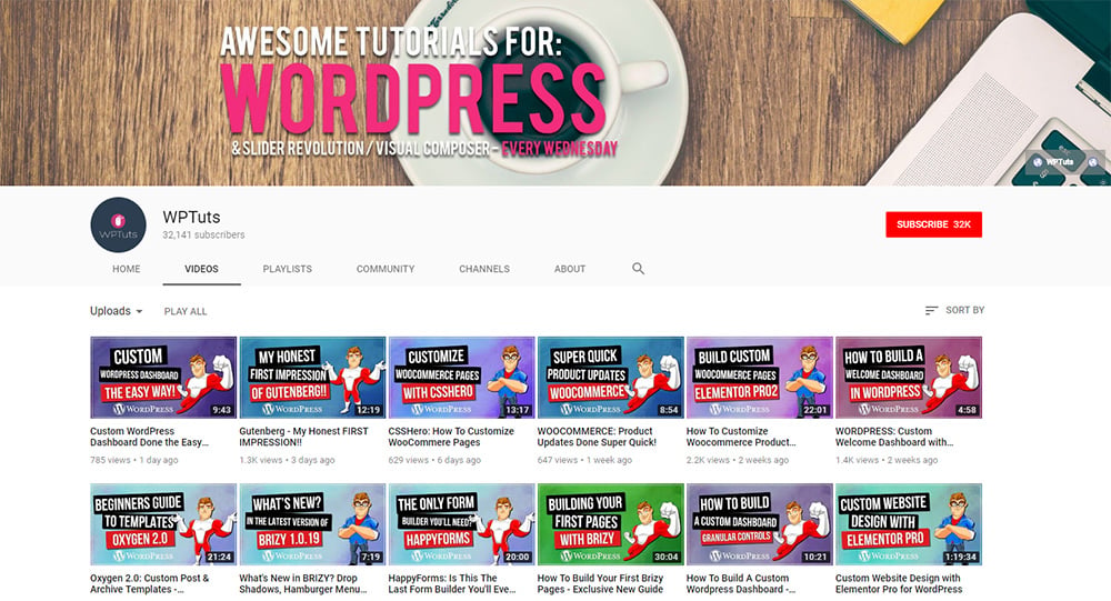 Top 12 YouTube Channels To Learn About WordPress