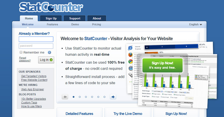 Website. Count 10 Free Website Analytics Tools - Vandelay Design