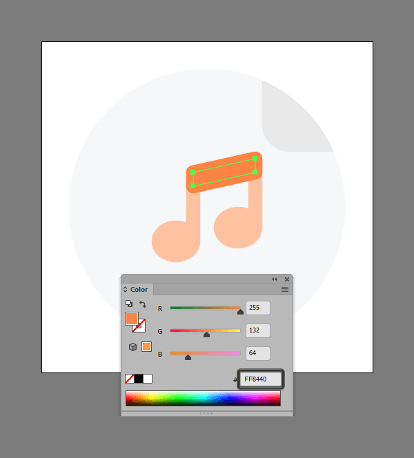 Adjusting the color