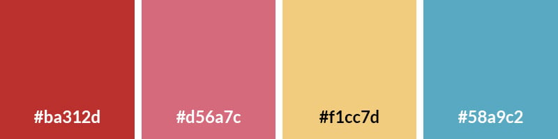 1960s Color Palettes with Hex Codes for Vintage Designs