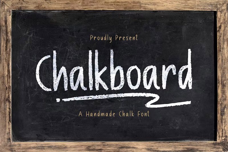 30+ Chalk Fonts for an Authentic Chalkboard Look