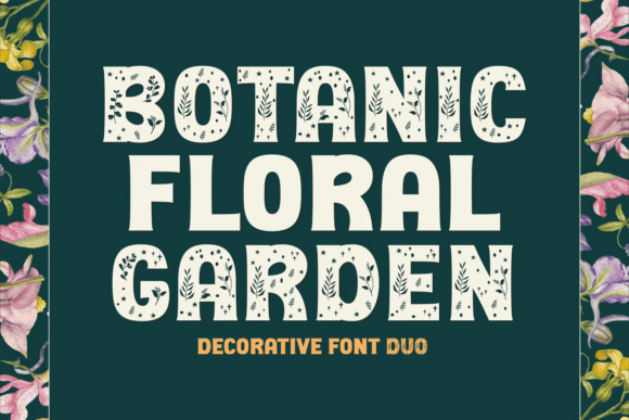 Botanic - Floral Garden Font