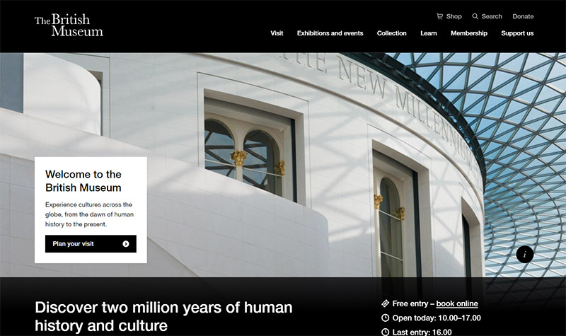 Website Examples Museum 25 Museum Websites for Design Inspiration