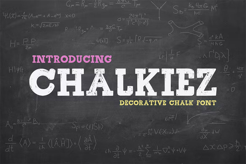 30+ Chalk Fonts for an Authentic Chalkboard Look