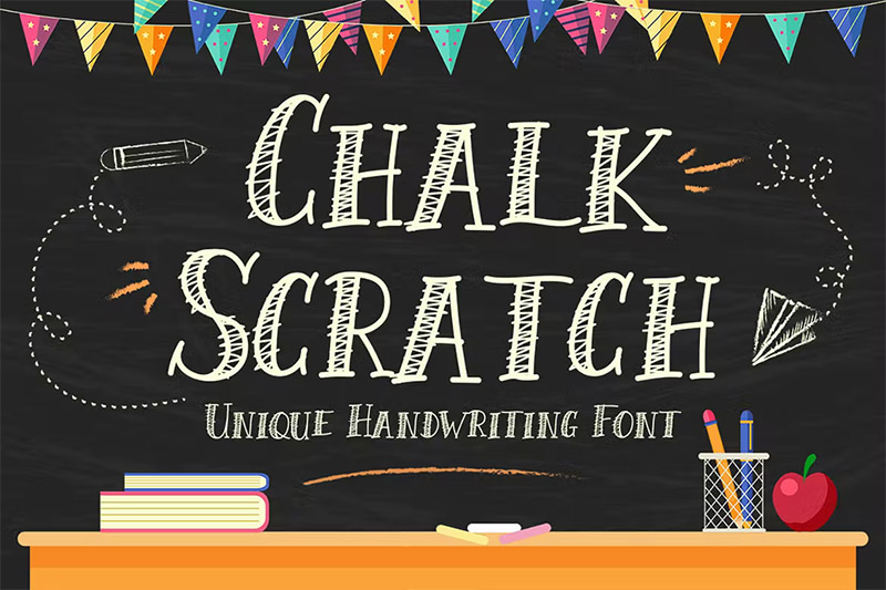 30+ Chalk Fonts for an Authentic Chalkboard Look