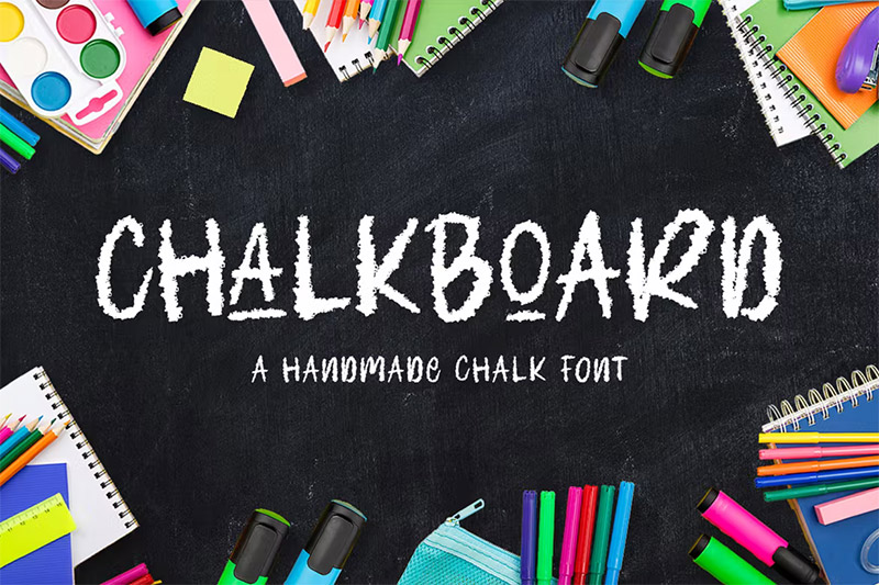 30+ Chalk Fonts for an Authentic Chalkboard Look