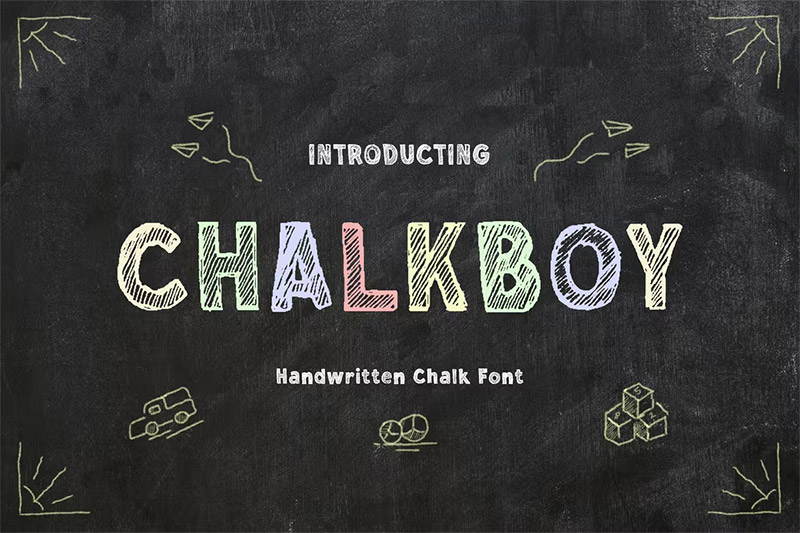 30+ Chalk Fonts for an Authentic Chalkboard Look