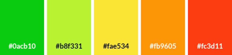 21 Bright Color Palettes with Hex Codes - Vandelay Design