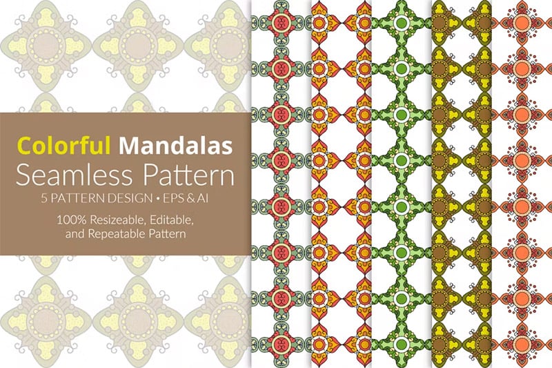 Mandalay Patterns 350+ Mandala Patterns for Graphic Designers