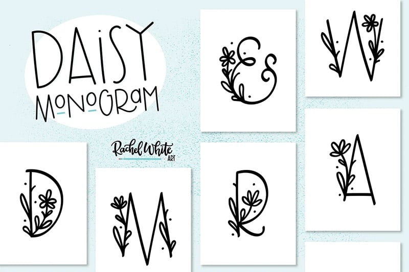 Daisy Monogram