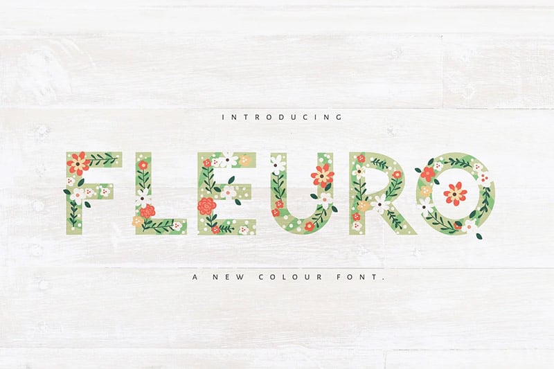Fleuro - Colour Font