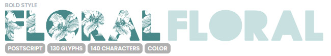 Floral Font