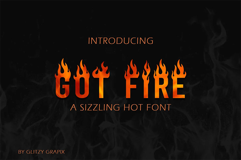Typography Word Fire 25 Fire Fonts for Flaming Hot Typography - Vandelay Design