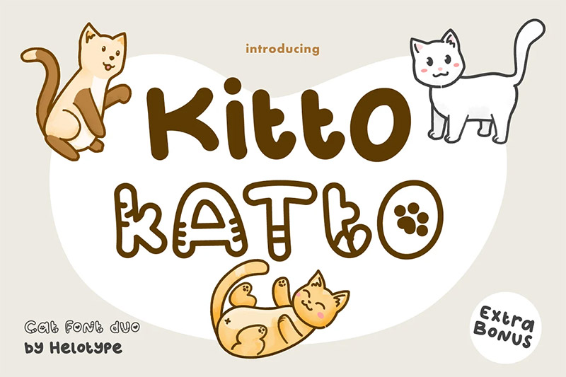 25 Best Cat Fonts for Design Inspirations - Vandelay Design