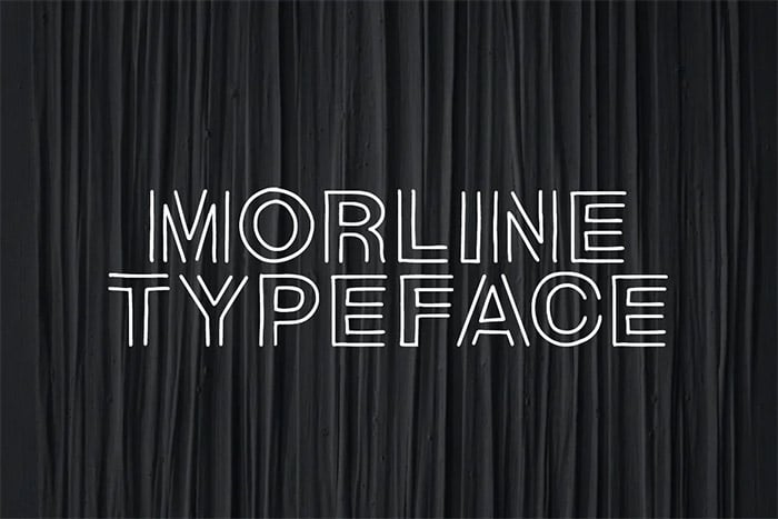 Over Line Typeface Usage Examples 35 Best Outline Fonts for Graphic Designs - Vandelay Design