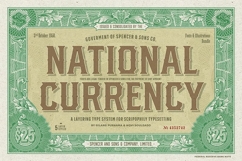 23 Money Fonts for Financial Designs - Vandelay Design