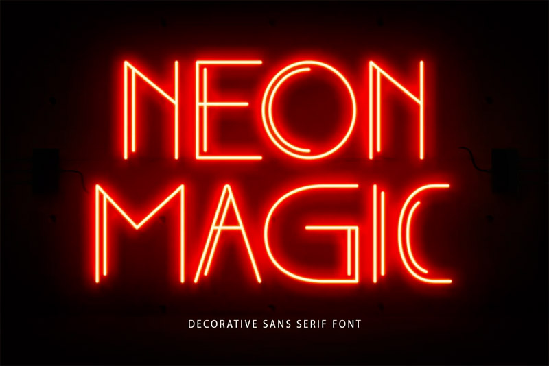 Neon Style Lettering 30 Best Neon Fonts for Standout Designs - Vandelay Design