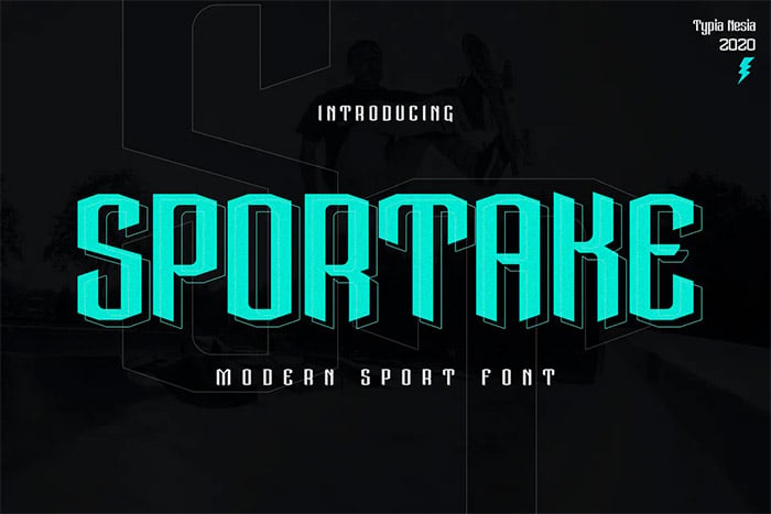 Sportee Ink 45 Outstanding Sports Fonts+Esports Fonts - Vandelay Design