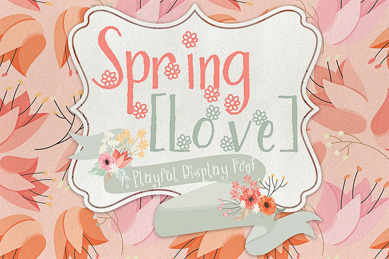 Spring Love Display Font