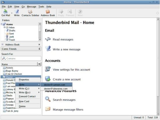 Contacts Sidebar