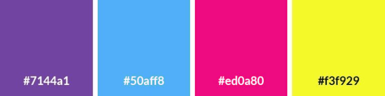 Awesome '90s Color Palettes with Hex Codes - Vandelay Design