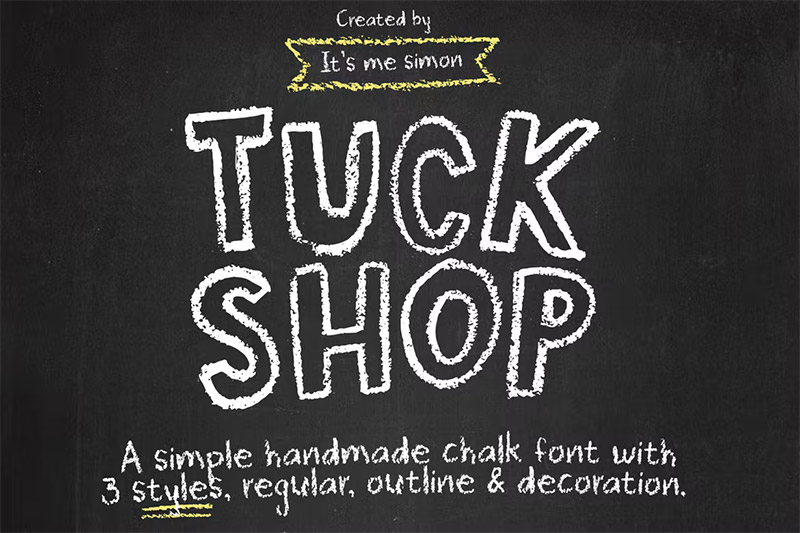 30+ Chalk Fonts for an Authentic Chalkboard Look