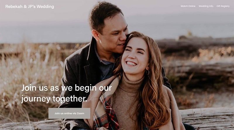 Couple Website Examples Beautiful Wedding Website Examples for Inspiration