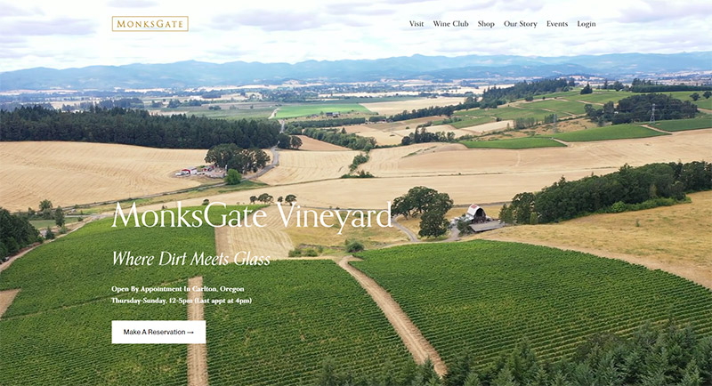 25 Beautiful Winery and Vineyard Websites