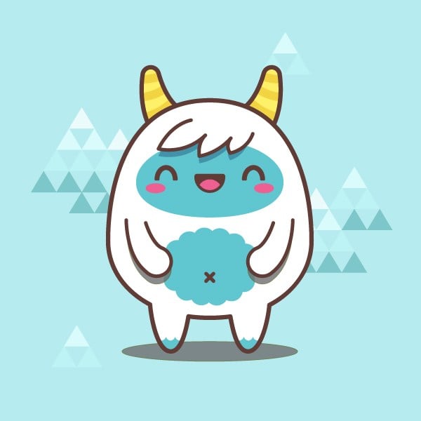 Creating a Simple Kawaii Yeti with Basic Shapes in Adobe Illustrator