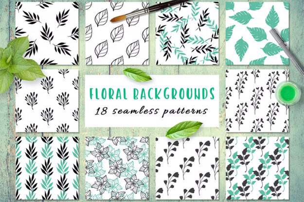 Floral Backgrounds, Patterns, and Vectors for Your Designs