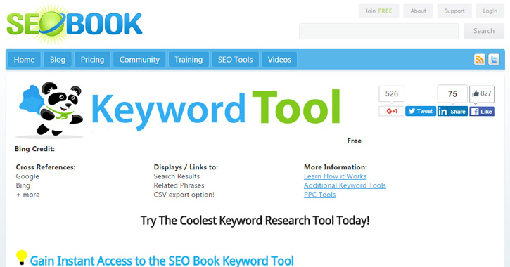 seo suggestions tool